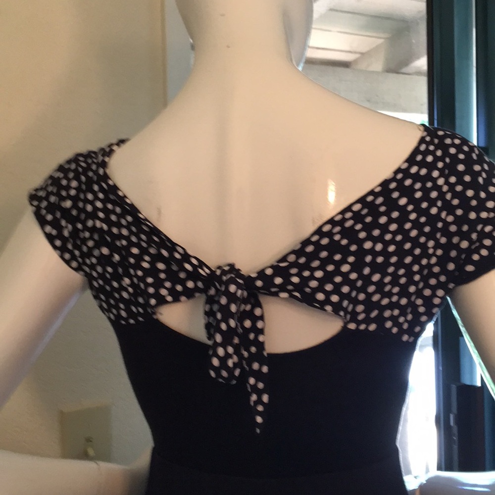 Navy blue long summer dress